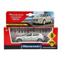 Машина металл maserati levante, 11,5 см,  двери, инерция, серебристый,  кор. Технопарк 67348