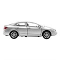Машина металл HONDA CIVIC длина 12 см, двери, багаж, инерц, серебр, кор. Технопарк CIVIC-SL (72)