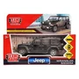 Машина металл JEEP WRANGLER SAHARA 12 см, двери, багаж, инерц, черный, кор. Технопарк SAHARA5D-12-BK (72)