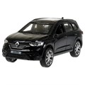 Машина металл RENAULT KOLEOS длина 12 см, двери, багаж, инерц, черный, кор. Технопарк KOLEOS-BK (72)