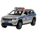 Машина металл свет-звук JEEP GRAND CHEROKEE ПОЛИЦИЯ 12 см, дв, баг, ин, кор. Технопарк CHEROKEE-12SLPOL-SL (72)