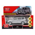 Машина металл INFINITI QX80, длина 12,5 см, двери, багаж, инер, серый, кор. Технопарк QX80-12-GY (72)