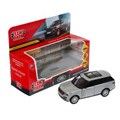 Машина металл RANGE ROVER VOGUE 12 см, двери, багаж, темно-серый, кор. Технопарк VOGUE-12-GY