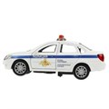 Машина металл свет-звук LADA granta ПОЛИЦИЯ 11,5 см, дв, багаж, инерц, кор. Технопарк GRANTA-12SLPOL-WH
