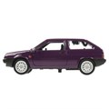 Машина металл LADA-2108 "СПУТНИК" 12 см, двери, багаж, баклажан, в кор. Технопарк 2108-12-PRP