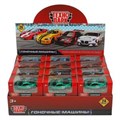 Машина металл ГОНОЧНЫЕ, 7,5 см, в ассорт, кор., дисплей 24 шт. Технопарк 2008I063-R