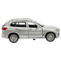 Машина металл BMW X5 M-SPORT 12 см, двери, багаж, инерц, серебристый, кор Технопарк X5-12-SR