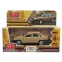 Машина металл LADA-21099 "СПУТНИК" 12 см, двери, багаж, инерц, бежевый, кор. Технопарк 21099-12-BG