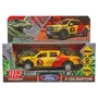 Машина металл FORD F150 RAPTOR ДИНОЗАВРЫ 12 см, двер, баг, ин, желтый, кор. Технопарк F150RAP-12DIN-YE