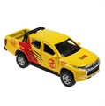 Машина металл MITSUBISHI L200 САФАРИ 13 см, двер, баг, инер, желтый, кор. Технопарк L200-12SAF-YE