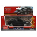 Машина металл FORD FOCUS TURNIER длина 12 см, двер, баг, инерц, черный, кор. Технопарк FOCUSSW-12-BK