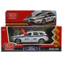 Машина металл свет-звук FORD FOCUS TURNIER ПОЛИЦИЯ 12 см, двер, баг,ин, кор. Технопарк FOCUS-12SLPOL-WH
