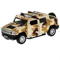 Машина металл свет-звук HUMMER H2 PICКUP КАМУФЛЯЖ 12 см, двери, багажн, кор. Технопарк HUM2PICKUP-12SLMIL-BN