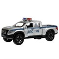 Машина металл свет-звук NISSAN TITAN ПОЛИЦИЯ 12,5 см, двери, баг, инер, кор. Технопарк TITAN-13SLPOL-SL