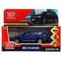 Машина металл HYUNDAI SOFT 12 см, двери, багаж, инер, синий, кор. Технопарк SANTAFE2-12FIL-BU