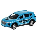 Машина металл HYUNDAI sport 12 см, двер, багаж, инерц, голубой, кор. Технопарк SANTAFE2-12SRT-BU
