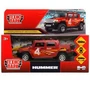 Машина металл HUMMER H2 PICKUP СПОРТ 12 см, двер, багаж, инер, красный, кор. Технопарк HUM2PICKUP-12SRT-RD