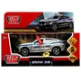 Машина металл свет-звук BMW X6 mk3 g06 ПОЛИЦИЯ 12 см, двер, инер, сер, кор. Технопарк X6-12SLPOL-SR