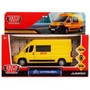 Машина металл CITROEN JUMPER ДЕТИ 14 см, двери, багаж, инерц, желтый, кор. Технопарк JUMPER-14CHI-YE