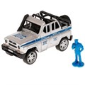 Машина металл свет-звук UAZ HUNTER ПОЛИЦИЯ 11,5 см, двери, фигурка, кор. Технопарк HUNTERBCH-12SLPOL-SOLSR