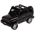 Машина металл UAZ HUNTER длина 11,5 см, двери, багаж, инерц, черный, кор. Технопарк HUNTERBCH-12-BK