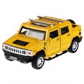 Машина металл HUMMER H2 PICKUP длина 12 см, двер, багаж, инерц, желтый, кор. Технопарк HUM2PICKUP-12-YE