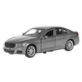 Машина металл BMW 5-ER SEDAN M-SPORT 12 см, двери, багаж, сер, кор. Технопарк 5ER-12-GY