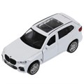 Машина металл BMW X5 M-SPORT 12 см, двери, багаж, бел, кор. Технопарк X5-12-WH