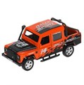 Машина металл LAND ROVER DEFENDER PICKUP САФАРИ 12 см, двери, багажн, кор. Технопарк DEFPICKUP-12EXP-OG