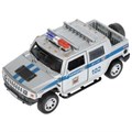 Машина металл свет-звук HUMMER H2 PICKUP ПОЛИЦИЯ 12 см, двери, багажн, кор. Технопарк HUM2PICKUP-12SLPOL-SR
