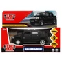 Машина металл HUMMER H2 PICKUP МАТОВЫЙ 12 см, двери, багажн, черный, кор. Технопарк HUM2PICKUP-12MAT-BK