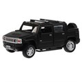 Машина металл HUMMER H2 PICKUP МАТОВЫЙ 12 см, двери, багажн, черный, кор. Технопарк HUM2PICKUP-12MAT-BK