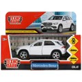 Машина металл MERCEDES-BENZ GLE 2018 12 см, двери, багаж, инер, белый, кор. Технопарк GLE-12-WH