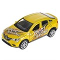 Машина металл RENAULT ARKANA СПОРТ 12 см, двери, багаж, инерц, желтый, кор. Технопарк ARKANA-12SRT-YE