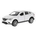 Машина металл RENAULT 12 см, откр дв, багаж, инерц, белый, в кор. Технопарк ARKANA-12-WH