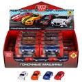 Машина металл ГОНОЧНЫЕ МАШИНЫ 7 см, инерц., в ассорт., кор., дисп. Технопарк 2016371-R