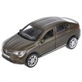Машина металл свет-звук RENAULT ARKANA матовый бежевый 12 см, двери, кор. Технопарк ARKANA-12SLFIL-BN