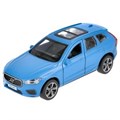 Машина металл VOLVO XC60 R-DESIGN МАТОВЫЙ СИНИЙ 12 см, двери, багаж, в кор. Технопарк XC60-12FIL-BU