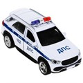 Машина металл свет-звук MERCEDES-BENZ GLE ПОЛИЦИЯ 12 см, двери, багаж, кор. Технопарк GLE-12SLPOL-WH