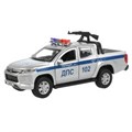 Машина металл MITSUBISHI L200 PICKUP ПОЛИЦИЯ 13 см, двери, багаж, кор. Технопарк L200-12POL-ARMSR