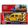 Машина металл RENAULT KANGOO РЕАНИМАЦИЯ 12 см, двери, багаж, желтая, в кор.. Технопарк KANGOO-12AMB-YE