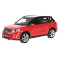 Машина металл SUZUKI VITARA 12 см, двери, багаж, инерц, красн с черным, кор. Технопарк VITARA-12-RDBK