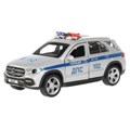 Машина металл MERCEDES-BENZ GLE ПОЛИЦИЯ 12 см, двери, багаж, в кор. Технопарк GLE-12POL-SR