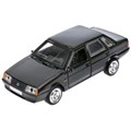 Машина металл LADA-21099 "СПУТНИК" 12 см, двери, багаж, инерц, черный, кор. Технопарк 21099-12-BK