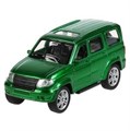 Машина металл UAZ patriot, 12 см, дв., багаж., инерц., зеленый, кор. Технопарк SB-17-81-UP4-WB
