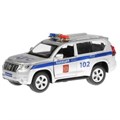 Машина металл свет-звук TOYOTA PRADO ПОЛИЦИЯ длина 12 см, двери, инерц, кор. Технопарк PRADO-P-SL