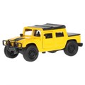 Машина металл HUMMER h1 ПИКАП, 12 см, двери, багаж., инерц., кор. Технопарк SB-18-09-H1-N(Y)-WB