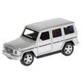 Машина металл MERCEDES-BENZ G-CLASS 12 см, двери, багаж, серебристый, кор. Технопарк G-СLASS-SL