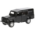 Машина металл LAND ROVER DEFENDER длина 12 см, двери, багаж, черный, кор. Технопарк DEFENDER-BK