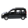 Машина металл RENAULT KANGOO длина 12 см, двери, багаж, инерц, черный, кор. Технопарк KANGOO-BK